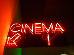 cinema neon sign
