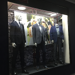 DBS Menswear window display 2