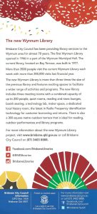 Wynnum Library Opening Flyer p2